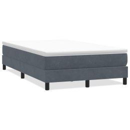 VidaXL Łóżko typu Box Spring bez materaca Ciemnoszary 120x210 cm