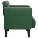 VidaXL Sofa Fotel z Podłokietnikami Jungle Green 54cm Tkanina Corduroy