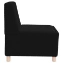 VidaXL Sofa Fotel Czarny 55 cm Kręcona Tkanina Wełniana