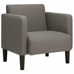 VidaXL Sofa Fotel z Podłokietnikami Jasnoszary 54 cm Tkanina Kordowa