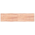 VidaXL Blat jasnobrązowy 200x50x(2-4) cm, drewno z naturalną krawędzią