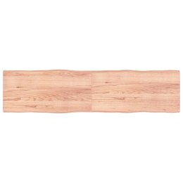 VidaXL Blat jasnobrązowy 200x50x(2-4) cm, drewno z naturalną krawędzią