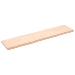 VidaXL Blat stołu, 180x40x(2-6) cm, surowe lite drewno dębowe