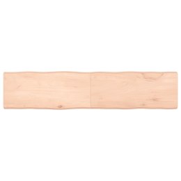 VidaXL Blat stołu, 180x40x(2-6)cm, surowy lity dąb naturalną krawędzią