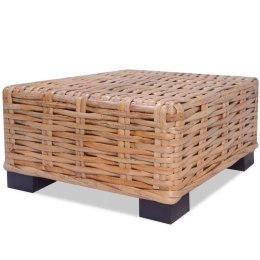 VidaXL Stolik kawowy, naturalny rattan, 45 x 45 x 30 cm