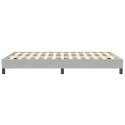 VidaXL Łóżko Box Spring bez materaca Jasnoszary 120x210 cm Aksamit