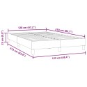 VidaXL Łóżko Box Spring bez materaca Jasnoszary 120x210 cm Aksamit