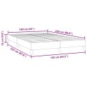 VidaXL Łóżko Box Spring bez materaca Różowe 160x220 cm Aksamit