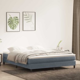 VidaXL Łóżko typu Box Spring bez materaca Ciemnoszary 180x220 cm