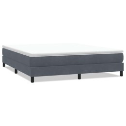 VidaXL Łóżko typu Box Spring bez materaca Ciemnoszary 180x220 cm