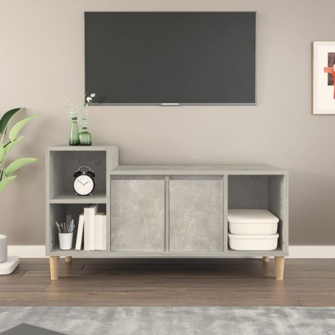 VidaXL Szafka pod TV, szarość betonu, 100x35x55 cm