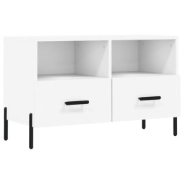 VidaXL Szafka pod TV, biała, 80x36x50 cm, materiał drewnopochodny