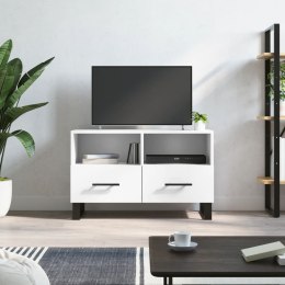 VidaXL Szafka pod TV, biała, 80x36x50 cm, materiał drewnopochodny