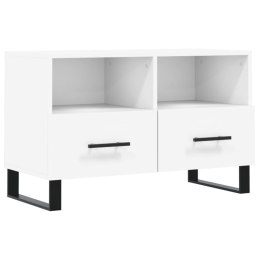 VidaXL Szafka pod TV, biała, 80x36x50 cm, materiał drewnopochodny