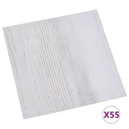 VidaXL Samoprzylepne panele podłogowe, 55 szt., PVC, 5,11 m², szare