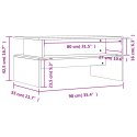 VidaXL Stolik kawowy, szary dąb sonoma 90x55x42,5 cm, drewnopochodny