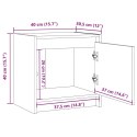 VidaXL Szafki nocne, 2 szt., 40x30,5x40 cm, lite drewno sosnowe