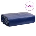 VidaXL Plandeka, niebieska, 3x5 m, 600 g/m²