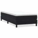 VidaXL Łóżko Box Spring bez materaca Czarne 80x220 cm Aksamit