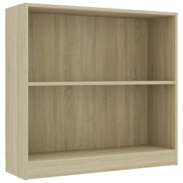 VidaXL Regał biblioteczny Sonoma Oak 80x24x75 cm Drewno klejone