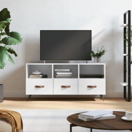 VidaXL Szafka pod TV, biała, wysoki połysk, 102x36x50 cm