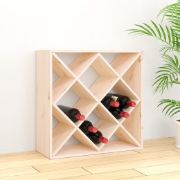 VidaXL Szafka na wino, 62x25x62 cm, lite drewno sosnowe