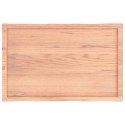 VidaXL Blat jasnobrązowy 100x60x(2-4) cm drewno z naturalną krawędzią