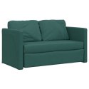 VidaXL Sofa podłogowa 2-w-1, ciemnozielona, 112x174x55 cm, tkanina