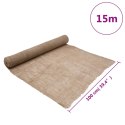 VidaXL Tkanina jutowa w rolce, 1x15 m, 100% juta, 200 g/m²