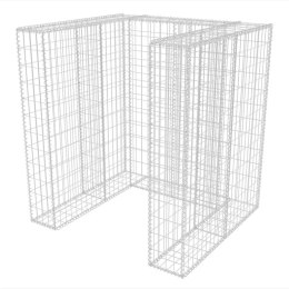 VidaXL Gabion do osłonięcia kosza na śmieci, 110x100x120 cm