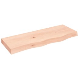 VidaXL Półka, 80x30x(2-6) cm, surowe lite drewno dębowe