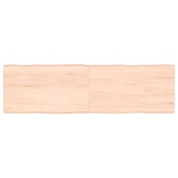 VidaXL Blat stołu, 140x40x(2-6)cm surowy, lity dąb naturalną krawędzią