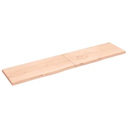 VidaXL Blat stołu, 220x50x(2-4) cm, surowe lite drewno dębowe