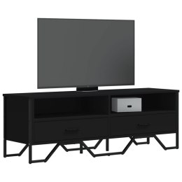 VidaXL Szafka pod TV, czarna, 122x34x41 cm, materiał drewnopochodny