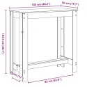 VidaXL Stolik barowy, stare drewno, 102x50x103,5 cm