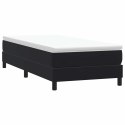 VidaXL Łóżko Box Spring bez materaca Czarne 90x210 cm Aksamit