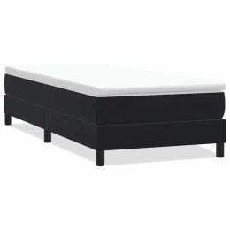 VidaXL Łóżko Box Spring bez materaca Czarne 90x210 cm Aksamit