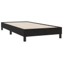 VidaXL Łóżko Box Spring bez materaca Czarne 90x210 cm Aksamit