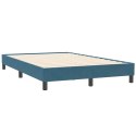 VidaXL Łóżko typu Box Spring bez materaca Ciemnoniebieskie 120x210 cm