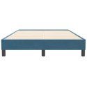 VidaXL Łóżko typu Box Spring bez materaca Ciemnoniebieskie 120x210 cm