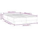 VidaXL Łóżko typu Box Spring bez materaca Ciemnoniebieskie 120x210 cm