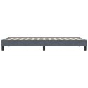 VidaXL Łóżko typu Box Spring bez materaca Ciemnoszary 80x210cm Aksamit