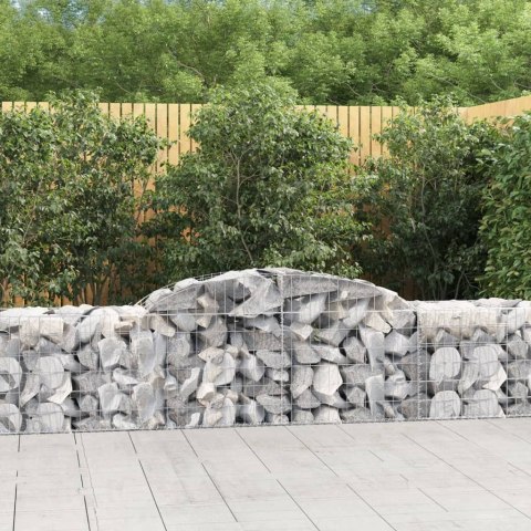 VidaXL Kosze gabionowe, 13 szt., 300x50x60/80 cm, galwanizowane żelazo VidaXL Kosze gabionowe, 13 szt., 300x50x60/80 cm, galwanizowane żelazo