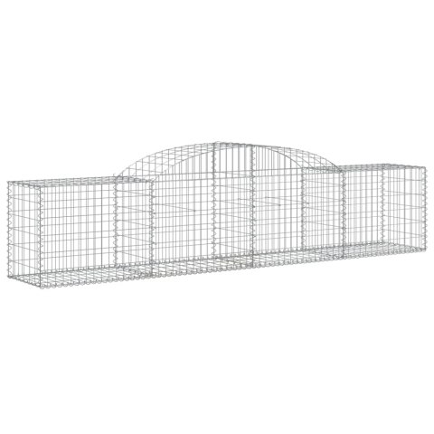 VidaXL Kosze gabionowe, 13 szt., 300x50x60/80 cm, galwanizowane żelazo VidaXL Kosze gabionowe, 13 szt., 300x50x60/80 cm, galwanizowane żelazo