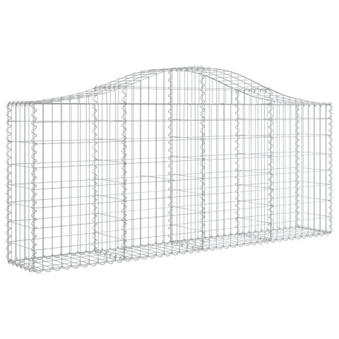 VidaXL Kosze gabionowe, 15 szt, 200x30x80/100 cm, galwanizowane żelazo VidaXL Kosze gabionowe, 15 szt, 200x30x80/100 cm, galwanizowane żelazo