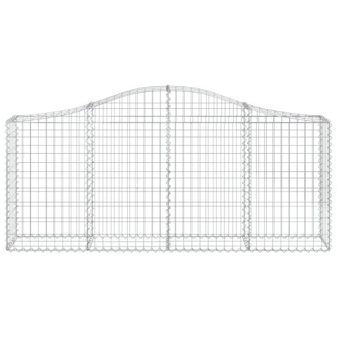 VidaXL Kosze gabionowe, 15 szt, 200x30x80/100 cm, galwanizowane żelazo VidaXL Kosze gabionowe, 15 szt, 200x30x80/100 cm, galwanizowane żelazo