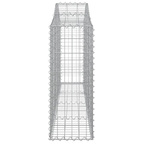 VidaXL Kosze gabionowe, 15 szt, 200x30x80/100 cm, galwanizowane żelazo VidaXL Kosze gabionowe, 15 szt, 200x30x80/100 cm, galwanizowane żelazo