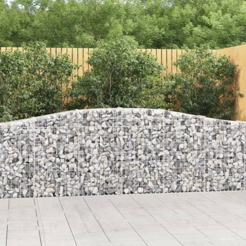 VidaXL Kosze gabionowe, 15 szt, 400x30x80/100 cm, galwanizowane żelazo VidaXL Kosze gabionowe, 15 szt, 400x30x80/100 cm, galwanizowane żelazo