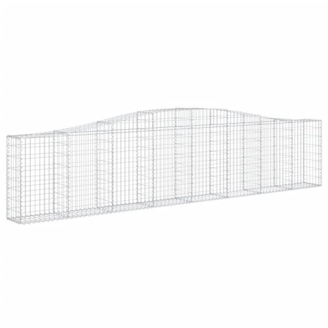 VidaXL Kosze gabionowe, 15 szt, 400x30x80/100 cm, galwanizowane żelazo VidaXL Kosze gabionowe, 15 szt, 400x30x80/100 cm, galwanizowane żelazo