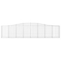 VidaXL Kosze gabionowe, 15 szt, 400x30x80/100 cm, galwanizowane żelazo